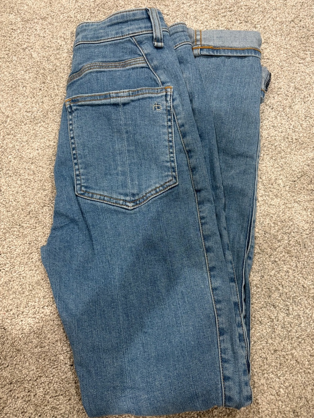 rag & bone light blue denim jeans